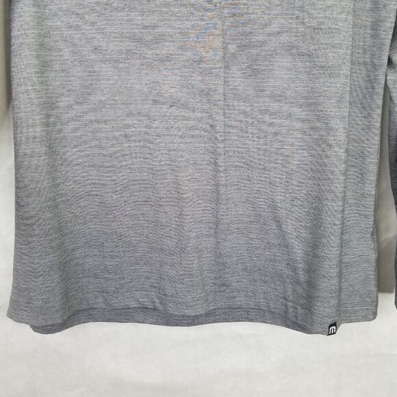 Travis Matthew Crestview 1/4 Zip Pullover Men's M Grey Heather Long Sleeve Logo - Picture 8 of 16